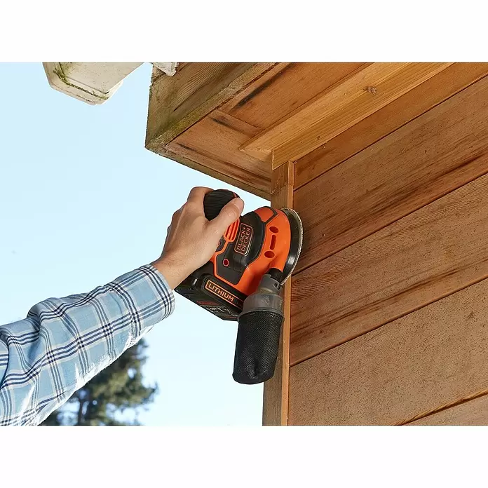 Black+Decker Akku-Exzenterschleifer BDCROS18N-XJ - 125 mm - Anwendungsbeispiel