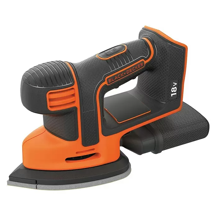 Black+Decker Akku-Multischleifer Mouse® BDCDS18N-XJ - 18 V, Li-Ionen, Ohne Akku, 24.000 U/min - Diagonale Ansicht