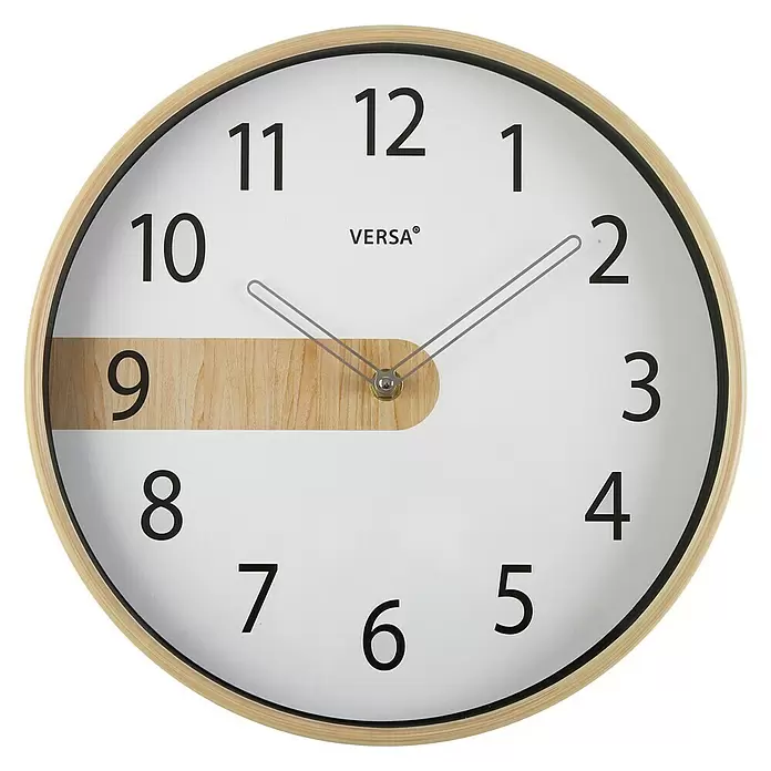 Reloj de pared redondo Cocina - Blanco, Diámetro: 30,5 cm - Vista frontal