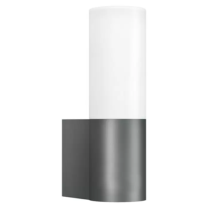 Steinel LED-Außenwandleuchte L 605 anthrazit - 11,3 W, 13,1 x 7,8 x 26 cm, Anthrazit, IP44 - Diagonale Ansicht
