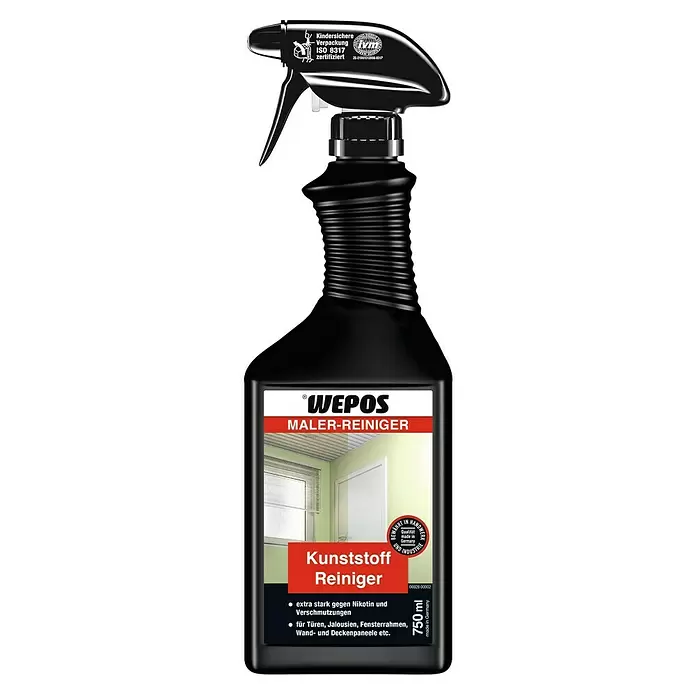 Wepos Reinigungsmittel Kunststoff Intensiv Reiniger - 750 ml, Sprühflasche - Vorderansicht