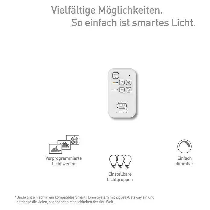 Müller-Licht Tint Fernbedienung Tint Remote Control - Passend für: tint white Produkte, Weiß - Skizze