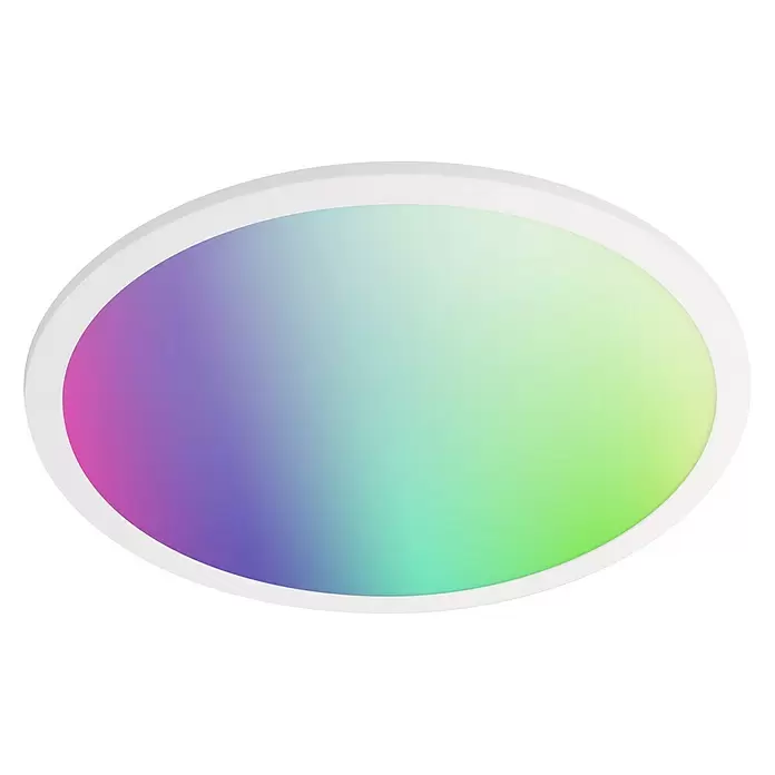 Müller-Licht Tint LED-Panel rund Tint Loris - 30 W, Ø x H: 450 mm x 5,1 cm, Weiß, Warmweiß - Ansicht von unten