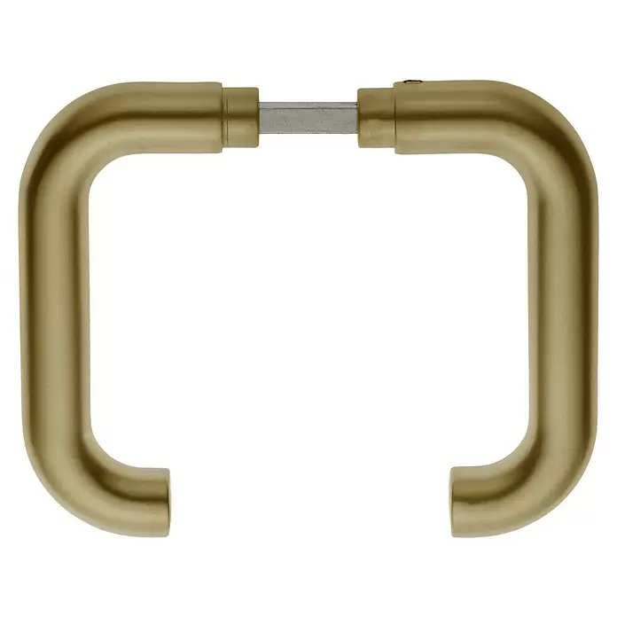 Portaferm Drückerpaar - Vierkantstift: 8 mm, Bronze, Türstärke: 35 mm - 45 mm, U-Form - Vorderansicht
