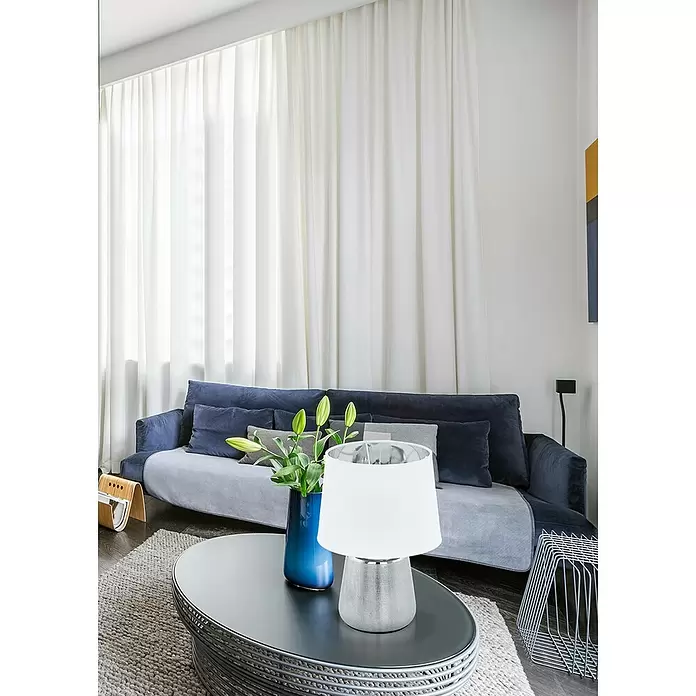 Eglo Deko-Tischleuchte MANALBA 1 - 40 W, Silber, E14 - Stimmungsaufnahme