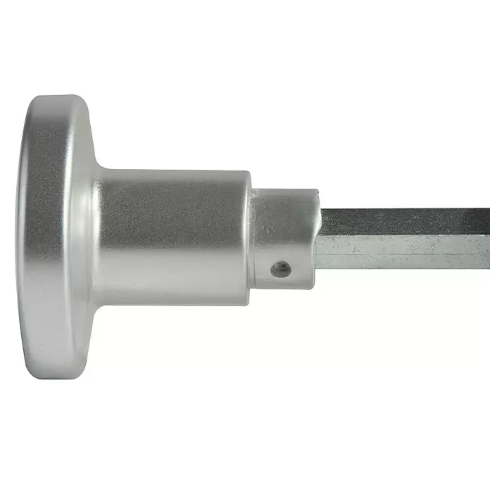 Portaferm Knopfdrücker - Vierkantstift: 8 mm, Silber - Detailaufnahme