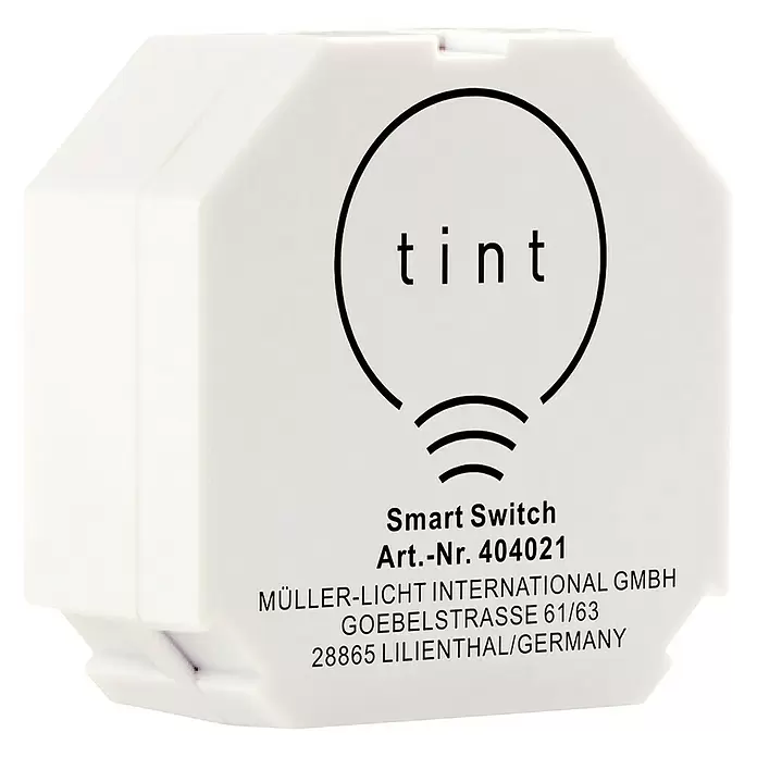 Müller-Licht Tint Funkschalter Tint Smart Switch - 230 V, 50/60 Hz - Diagonale Ansicht
