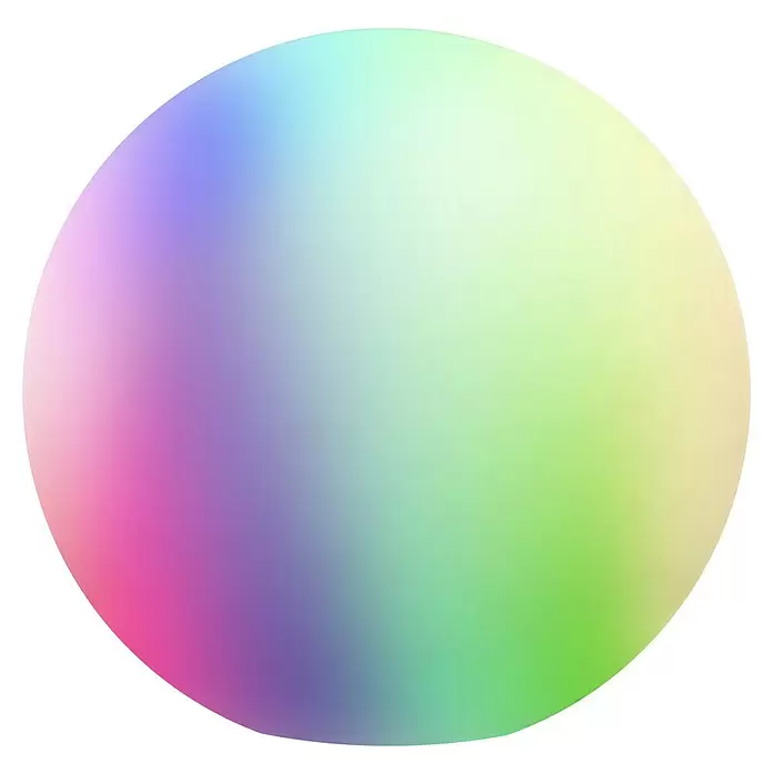 Müller-Licht Tint LED-Kugel Tint Calluna RGBW - E27, 9,6 W, 806 lm - Vorderansicht