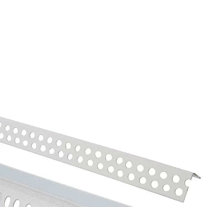 Odem Perfil angular PYL - L x An x Al: 2,5 m x 22 cm x 22 cm, PVC, Blanco - Primer plano