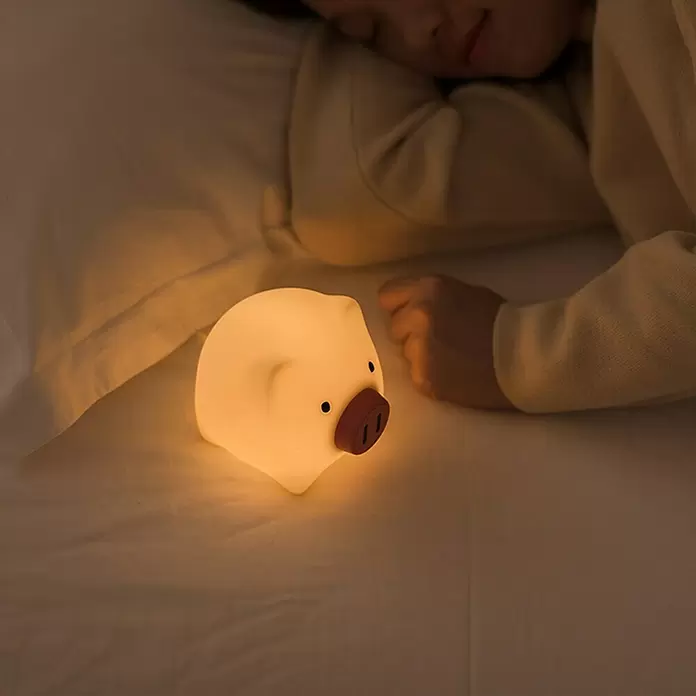 LED-Nachtlicht Piggy Pig - Weiß, L x B x H: 96 x 103 x 125 mm - Anwendungsbeispiel