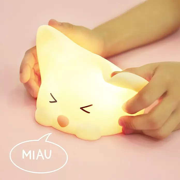 LED-Nachtlicht Catty Cat - Weiß, L x B x H: 126 x 106 x 82 mm - Anwendungsbeispiel