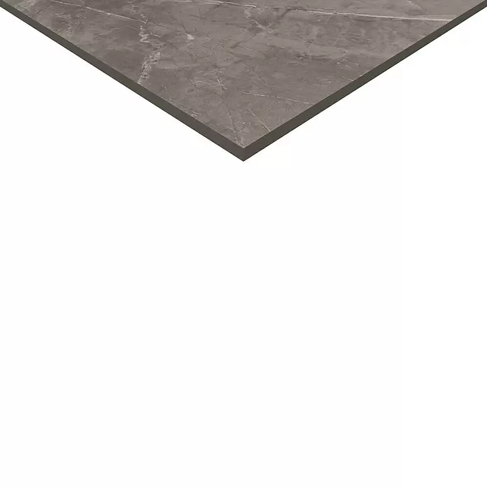 Feinsteinzeugfliese Premium Marble - 80 x 80 cm, Grau, Glänzend - Detailaufnahme