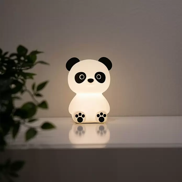 LED-Nachtlicht Paddy Panda - Weiß/Schwarz, L x B x H: 86 x 88 x 122 mm - Stimmungsaufnahme