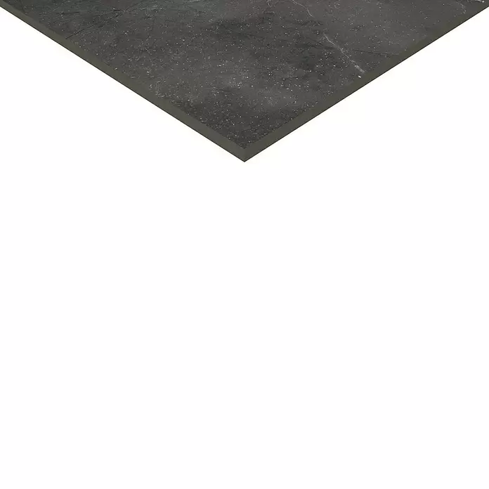 Feinsteinzeugfliese Pulpis - 60 x 60 cm, Schwarz, Glänzend - Detailaufnahme