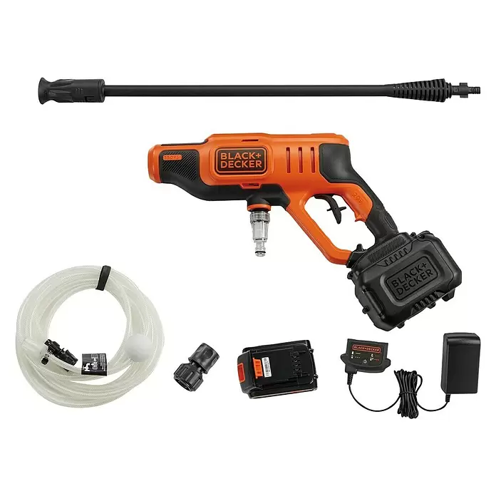 Black+Decker Akku-Druckreiniger BCPC18B - 18 V, 1 Akku, 2 Ah, 120 l/h - Vorderansicht