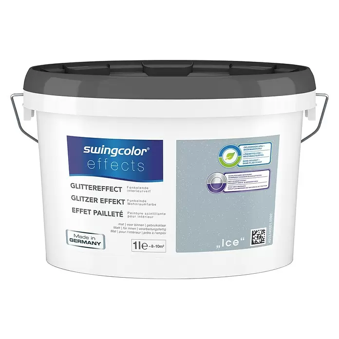 swingcolor Effectverf Glittereffect Ice - Ice, 1 l, Mat - Vooraanzicht