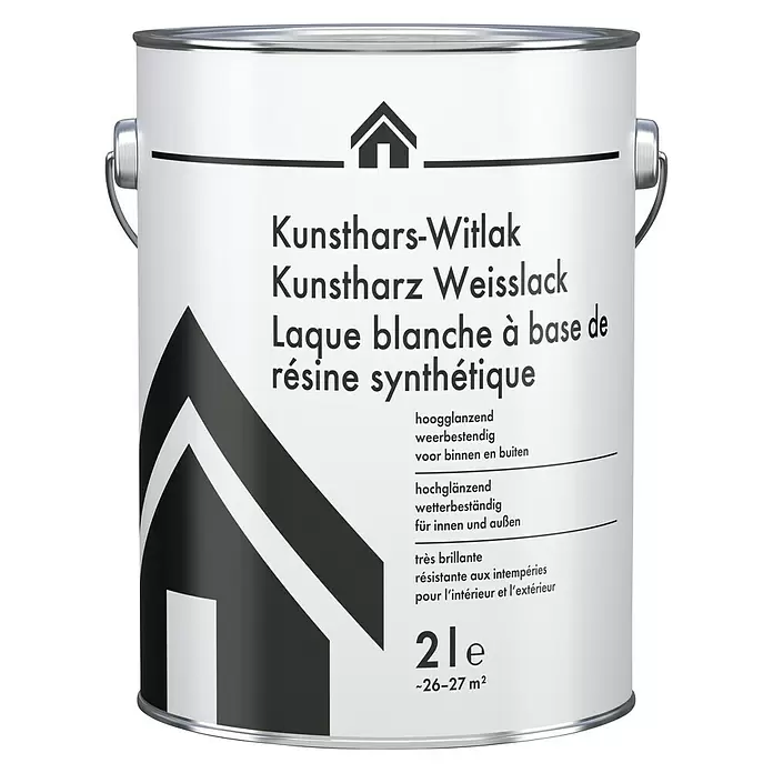 swingcolor Kunstharslak Wit - 2 l, Hoogglans, Wit - Vooraanzicht