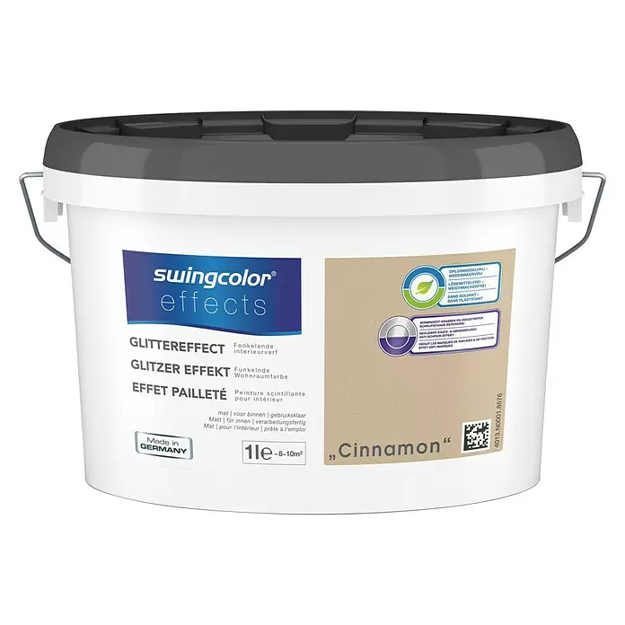 swingcolor Effectverf Glittereffect Cinnamon - Cinnamon, 1 l, Mat - Vooraanzicht