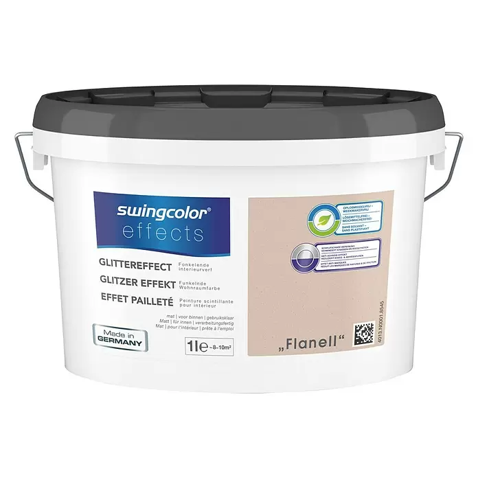 swingcolor Effectverf Glittereffect Flanell - Flanell, 1 l, Mat - Vooraanzicht