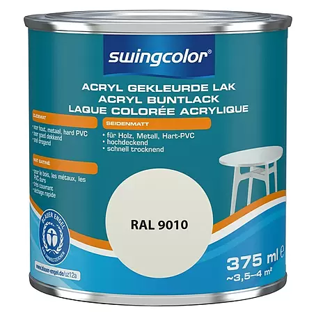 swingcolor  Acryllak RAL 9010 Zuiver wit