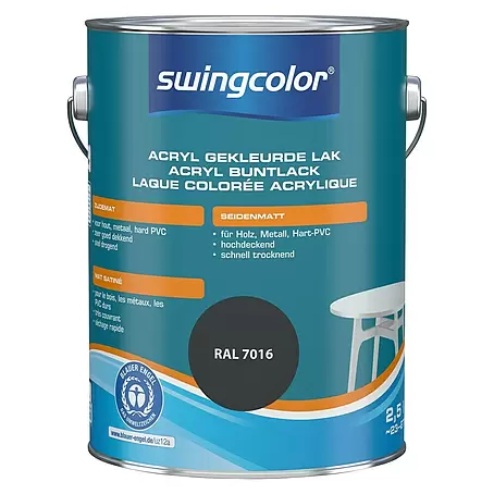 swingcolor  Acryllak RAL 7016 Antracietgrijs