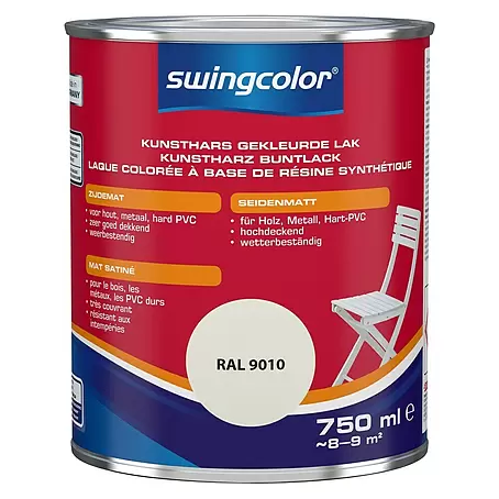 swingcolor  Gekleurde kunstharslak RAL 9010 Wit