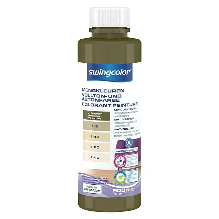 swingcolor Mengkleur - Umbregroen, 500 ml, Mat - Vooraanzicht