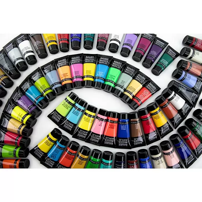 Liquitex Basics Acrylfarben-Set - Farbig sortiert, 72 Stk. x 22 ml, Tube - Stimmungsaufnahme