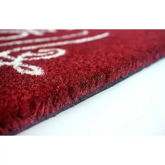Astra Coco Kokosfußmatte Coco Style - Rot, 40 x 60 cm, 100 % Kokos - Detailaufnahme