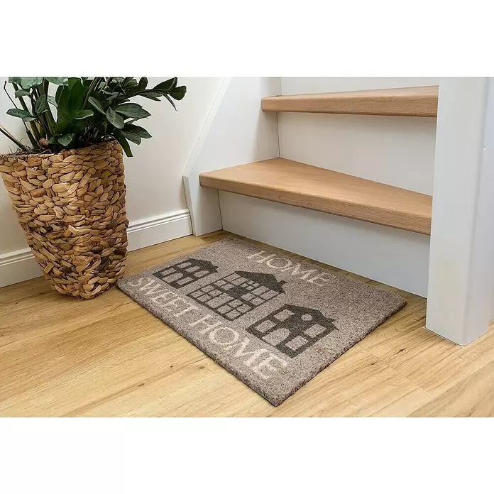 Astra Coco Kokosfußmatte Style - Home Sweet Home, Bunt, 40 x 60 cm, 100 % Kokos - Stimmungsaufnahme