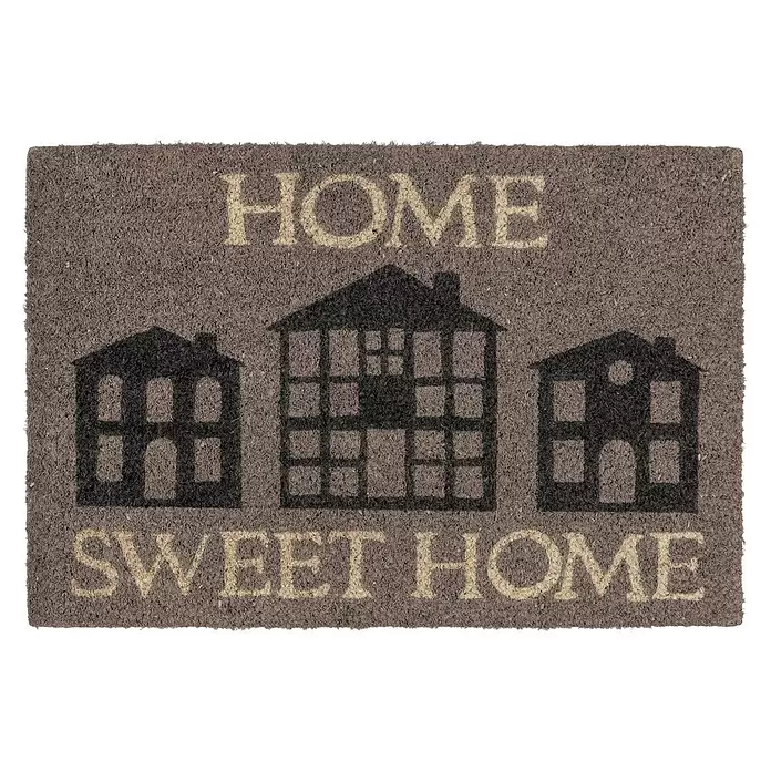 Astra Coco Kokosfußmatte Style - Home Sweet Home, Bunt, 40 x 60 cm, 100 % Kokos - Vorderansicht