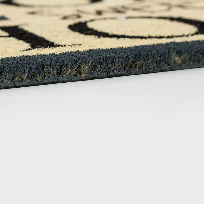 Astra Coco Kokosfußmatte Style - Schriftzüge, Bunt, 40 x 60 cm, 100 % Kokos - Detailaufnahme