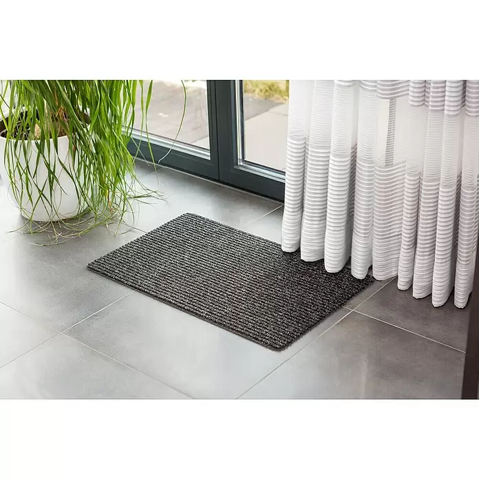 Astra Fußmatte Rib Line Sprint - 50 x 80 cm, Anthrazit - Stimmungsaufnahme