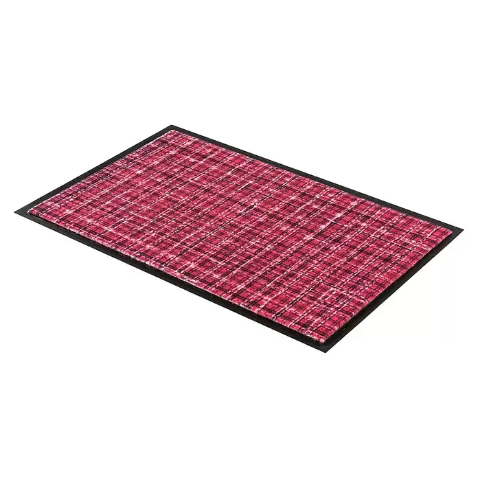 Astra Homelike Sauberlaufmatte - Rot, 40 x 60 cm, 100% Polyamid - Diagonale Ansicht