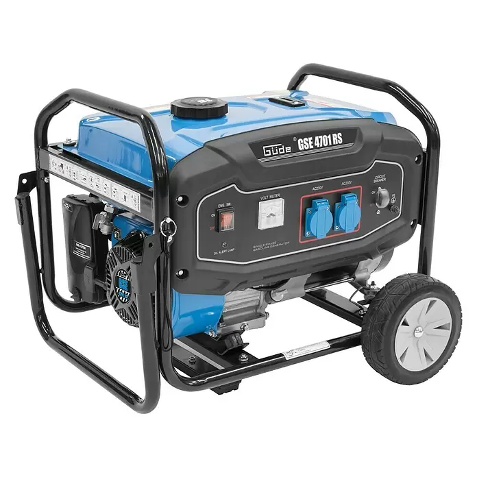 Güde Stromerzeuger GSE 4701 RS - 3.600 W, Tankvolumen: 15 l, Betriebsdauer: 12 h - Diagonale Ansicht