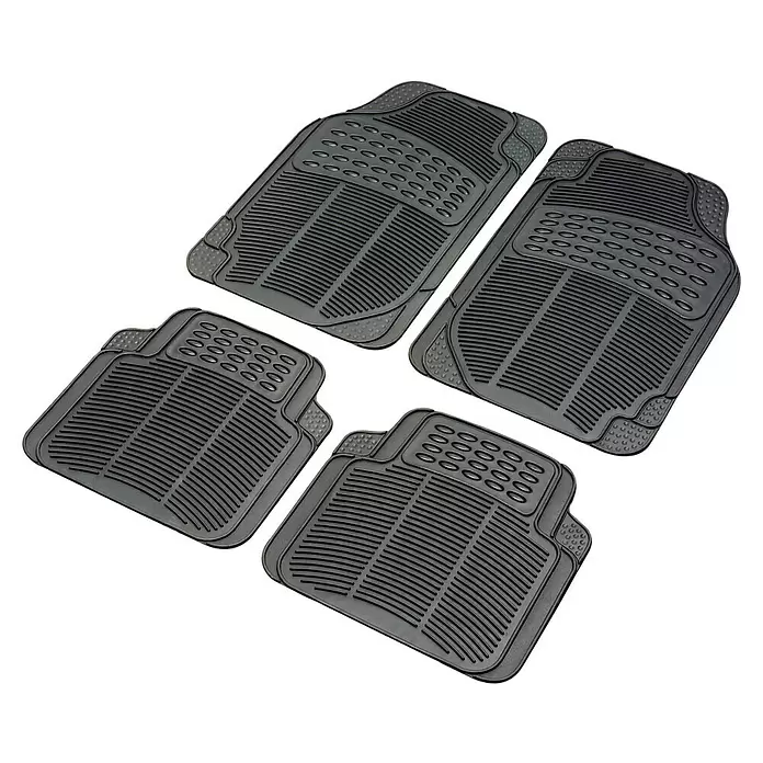 Set gumenih podloga za automobile - Guma, 4-dij. - Dijagonalni pogled