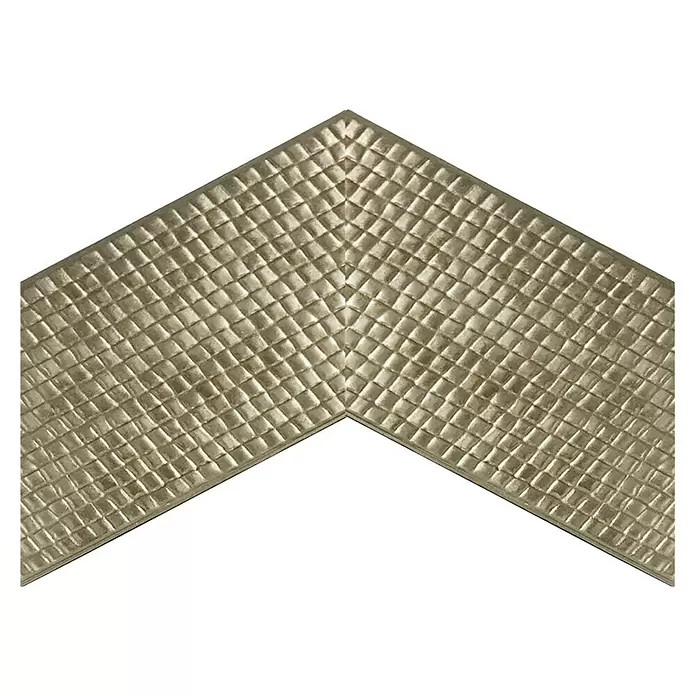 Espejo de pared Cuadritos - 59 x 149 cm, Oro - Vista angular