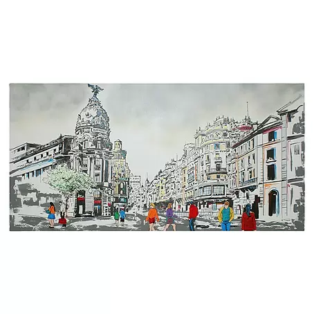 Cuadro pintado a mano sobre bastidor doble sin marco