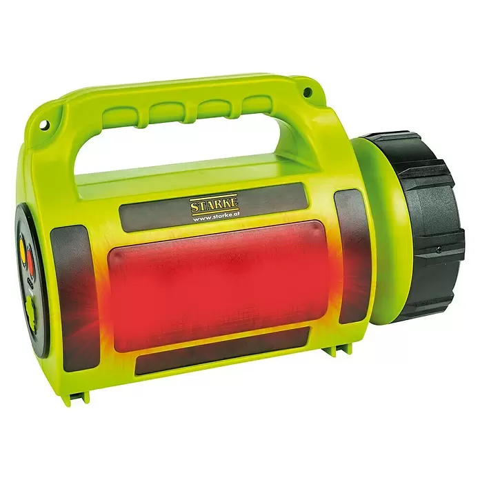 Starke Mobiler LED-Strahler - Akkubetrieben, Powerbank, Kapazität: 3.600 mAh, 10 W - Diagonale Ansicht