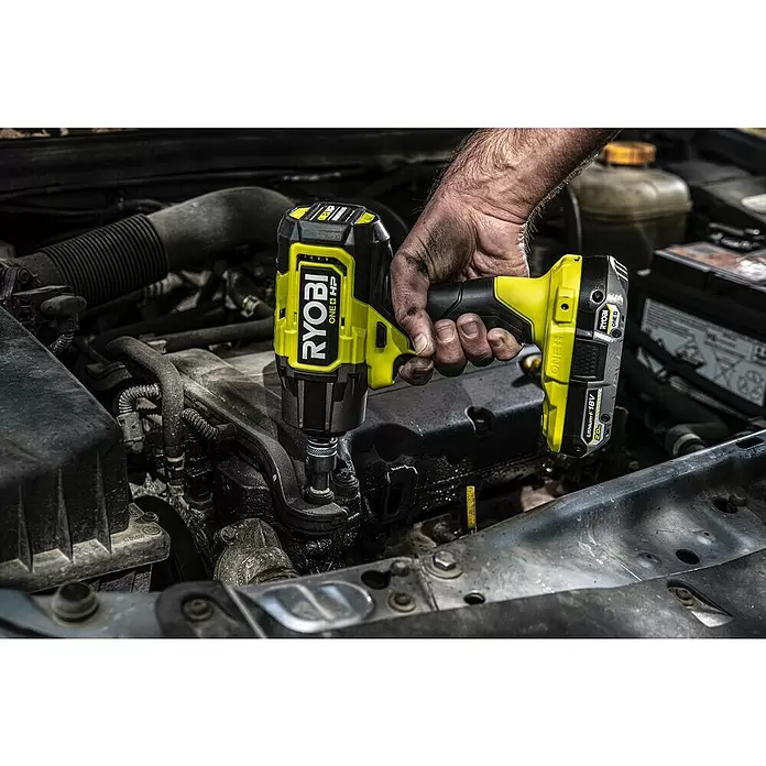 Ryobi ONE+HP Accuslagschroevendraaier RIW18X - 18 V, Excl. accu, Onbelast toerental: 0 tpm - 2.800 tpm - Toepassingsvoorbeeld