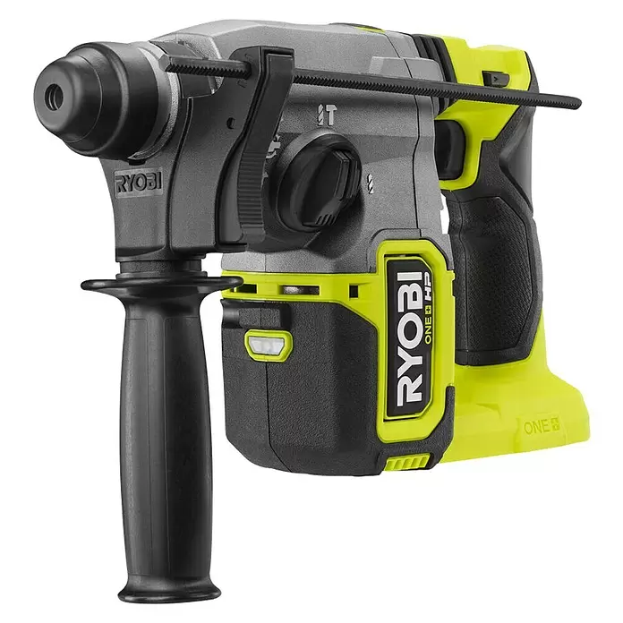 Ryobi ONE+HP Akku-Bohrhammer RSDS18X-0 - 18 V, Ohne Akku, Leerlaufdrehzahl: 0 U/min - 1.400 U/min, Einzelschlagstärke: 2,5 J - Diagonale Ansicht