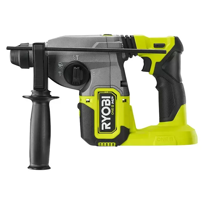 Ryobi ONE+HP Akku-Bohrhammer RSDS18X-0 - 18 V, Ohne Akku, Leerlaufdrehzahl: 0 U/min - 1.400 U/min, Einzelschlagstärke: 2,5 J - Linke Seitenansicht