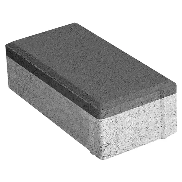 BHS Madrid Adoquín - 20 x 10 x 8 cm, Negro, Hormigón, Rectangular - Vista angular