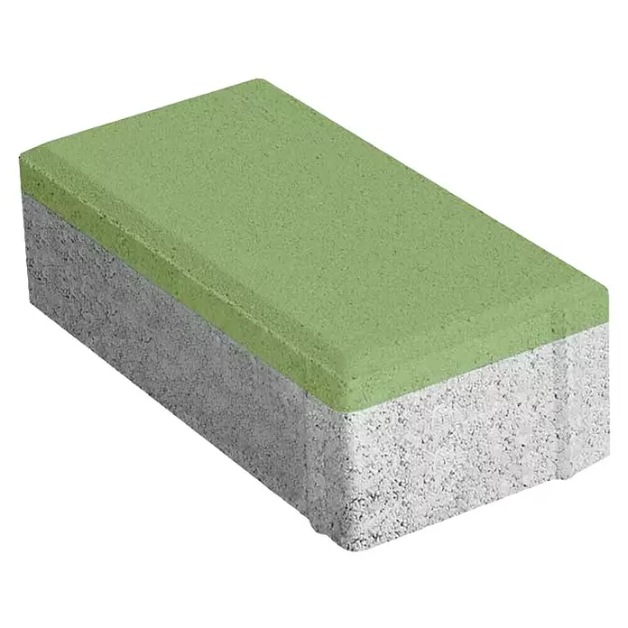BHS Madrid Adoquín - 20 x 10 x 6 cm, Verde, Hormigón, Rectangular - Vista angular
