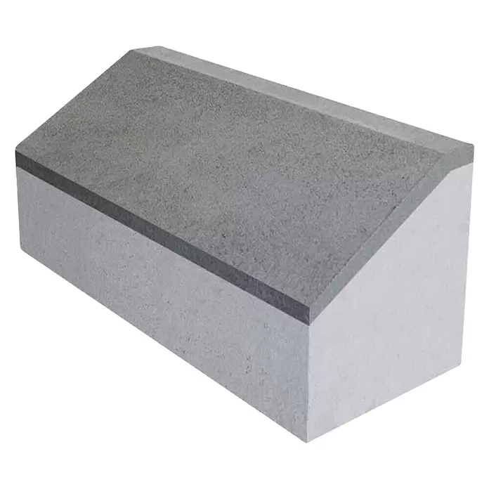 BHS Madrid Bordillo calzada C7 - 100 x 20 x 22 cm, Gris, Hormigón - Vista angular