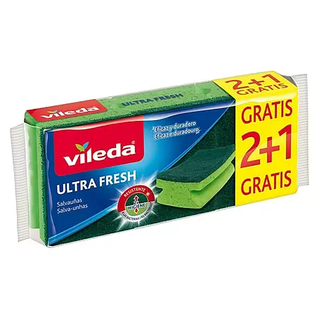 Vileda  Estropajos Salvauñas Ultrafresh 2+1