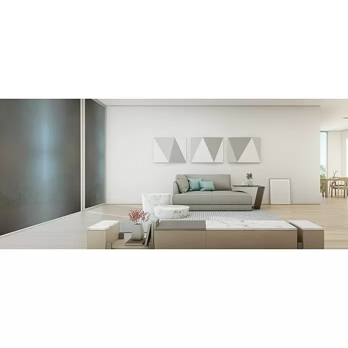 Lámina adhesiva Zarame - 1,5 m x 92 cm, Gris - Foto ambiente