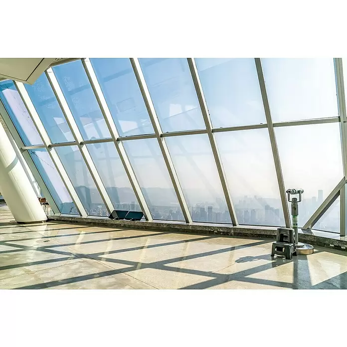 Protección de vinilo Transparente - Ancho: 92 cm, Transparente - Foto ambiente