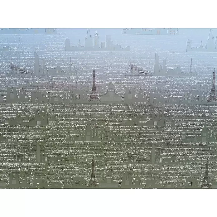Lámina adhesiva Viajes - 1,5 m x 92 cm, Transparente - Primer plano