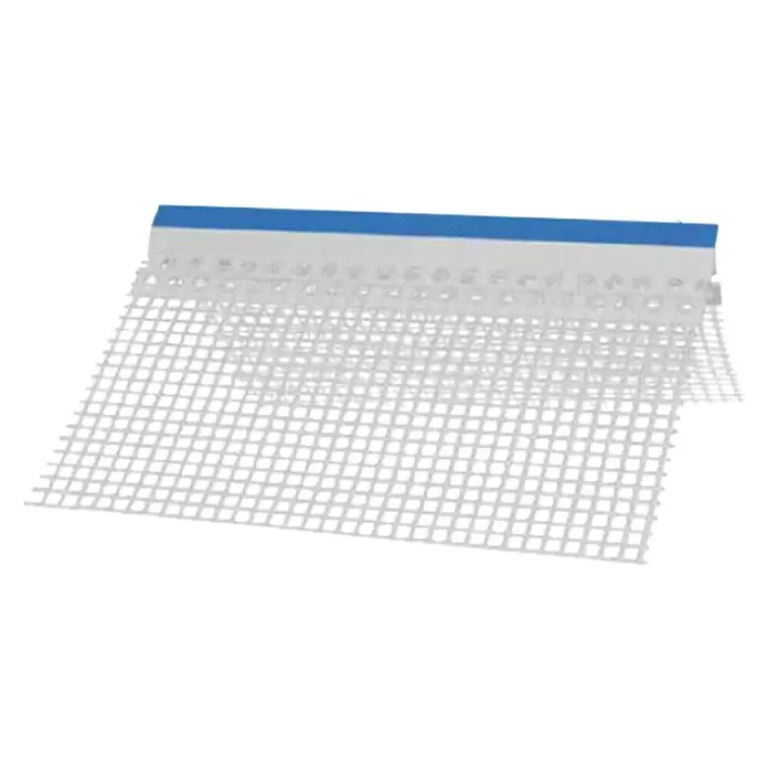 Odem Perfil angular goterón - L x An x Al: 2,5 m x 100 mm x 78 mm, PVC, Blanco - Vista angular
